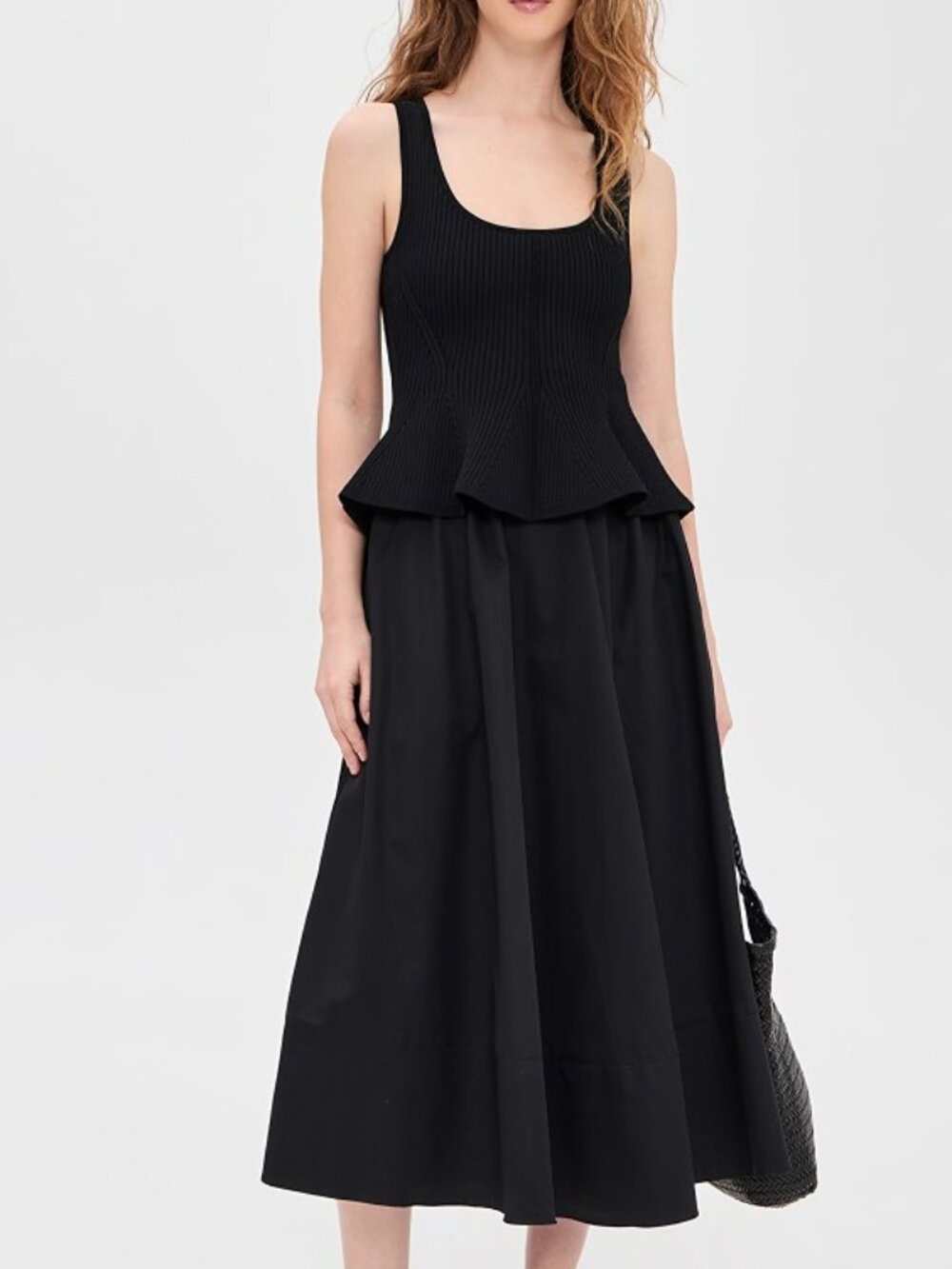 La Ligne Peplum Combo Dress S